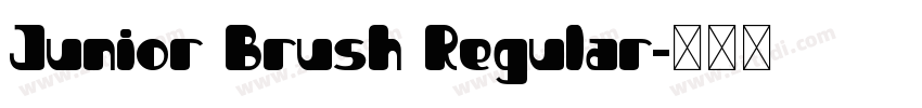 Junior Brush Regular字体转换